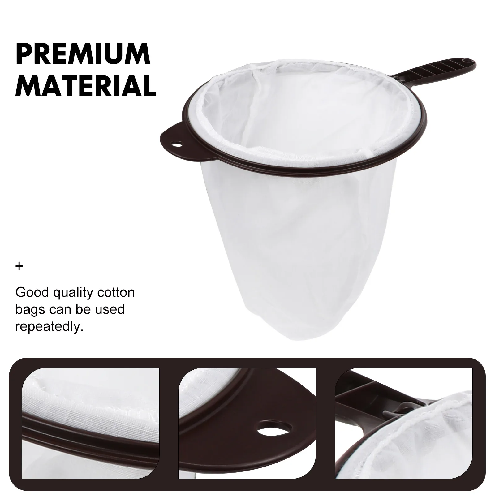 

Reusable Cellucotton Tea Filter Bag Plastic Strainer for Coffee Tea High Density No Residue 10pcs Coffee