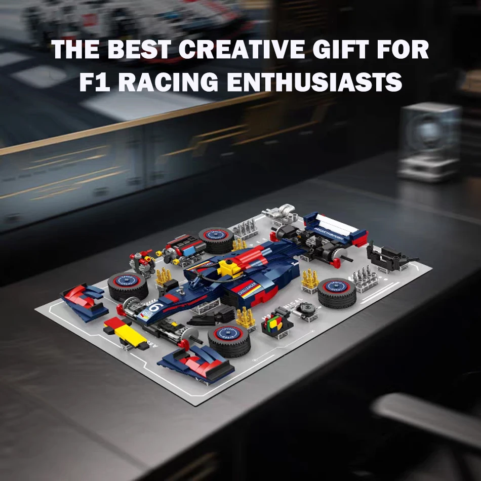 MOC Technische Snelheid F1 Racer Auto Demontage Model Bouwstenen Bricks met Frame Desktop Ornamenten Garage Speelgoed voor Kinderen Gift