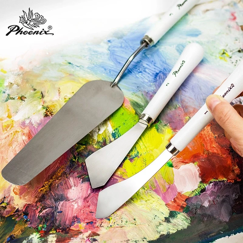 Phoenix Professional Freestyle Large Painting Knife Ideal for Spreading, Scumbling, Smoothing,Smudging, Mixing,Pre-mixing Paint
