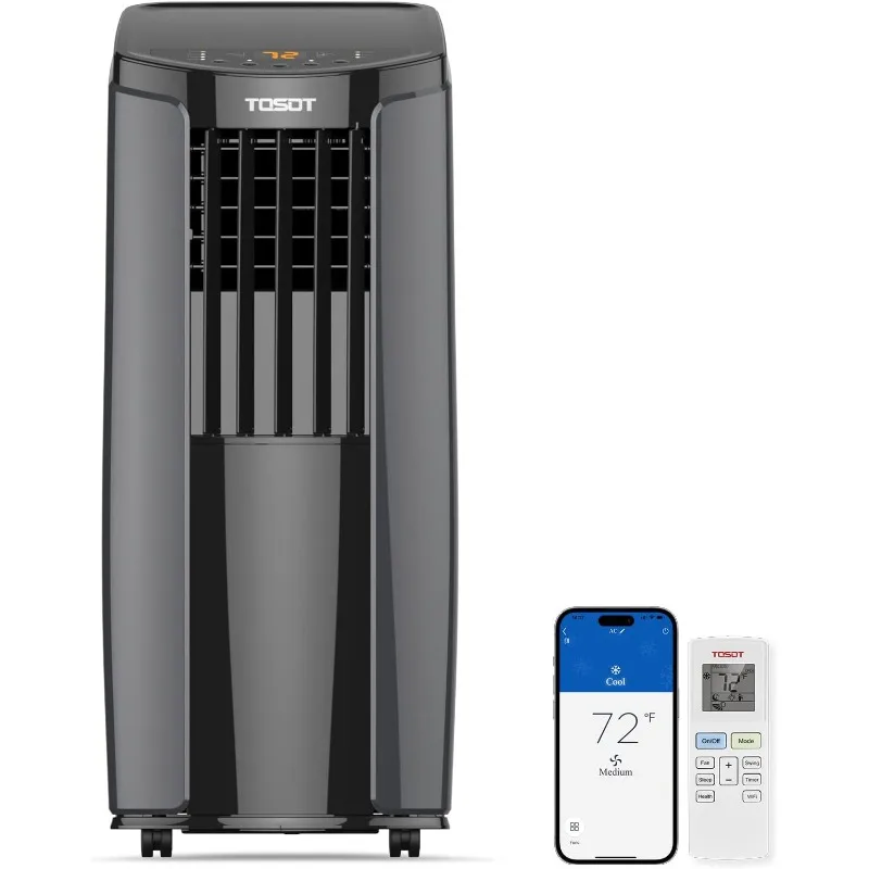 TOSOT 10,200BTU (6,200 BTU SACC) Portable Air Conditioner, Smart Wifi Control, AC Unit with Dehumidifier, Fan, Window Kit