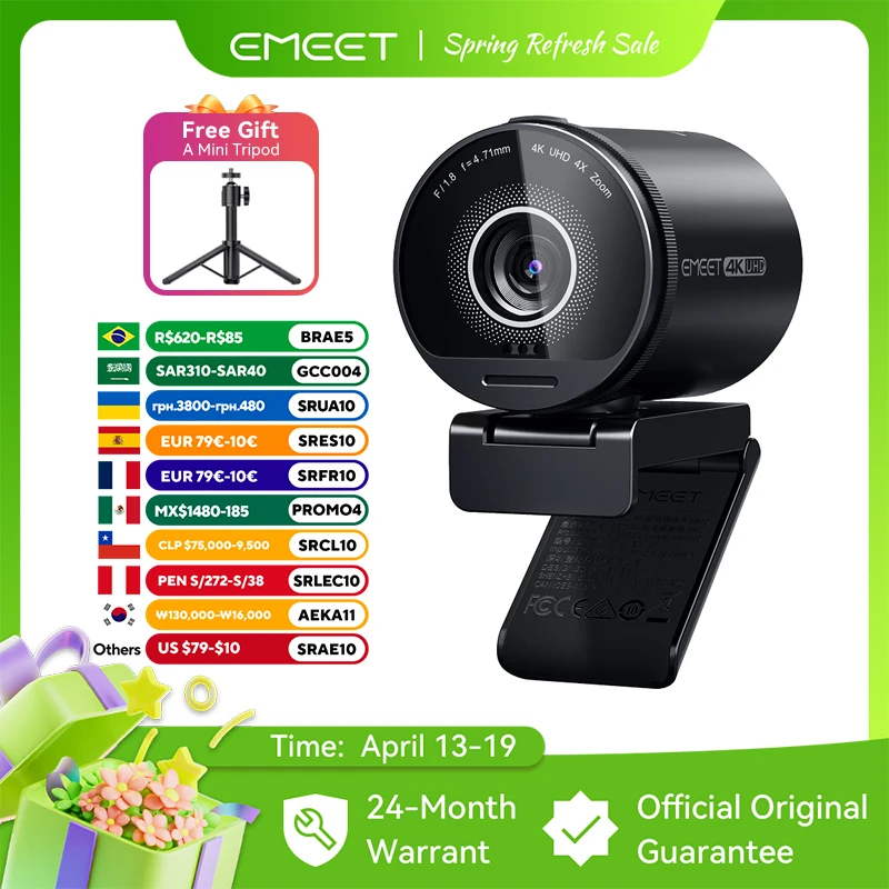 4K Webcam Uhd Web C…