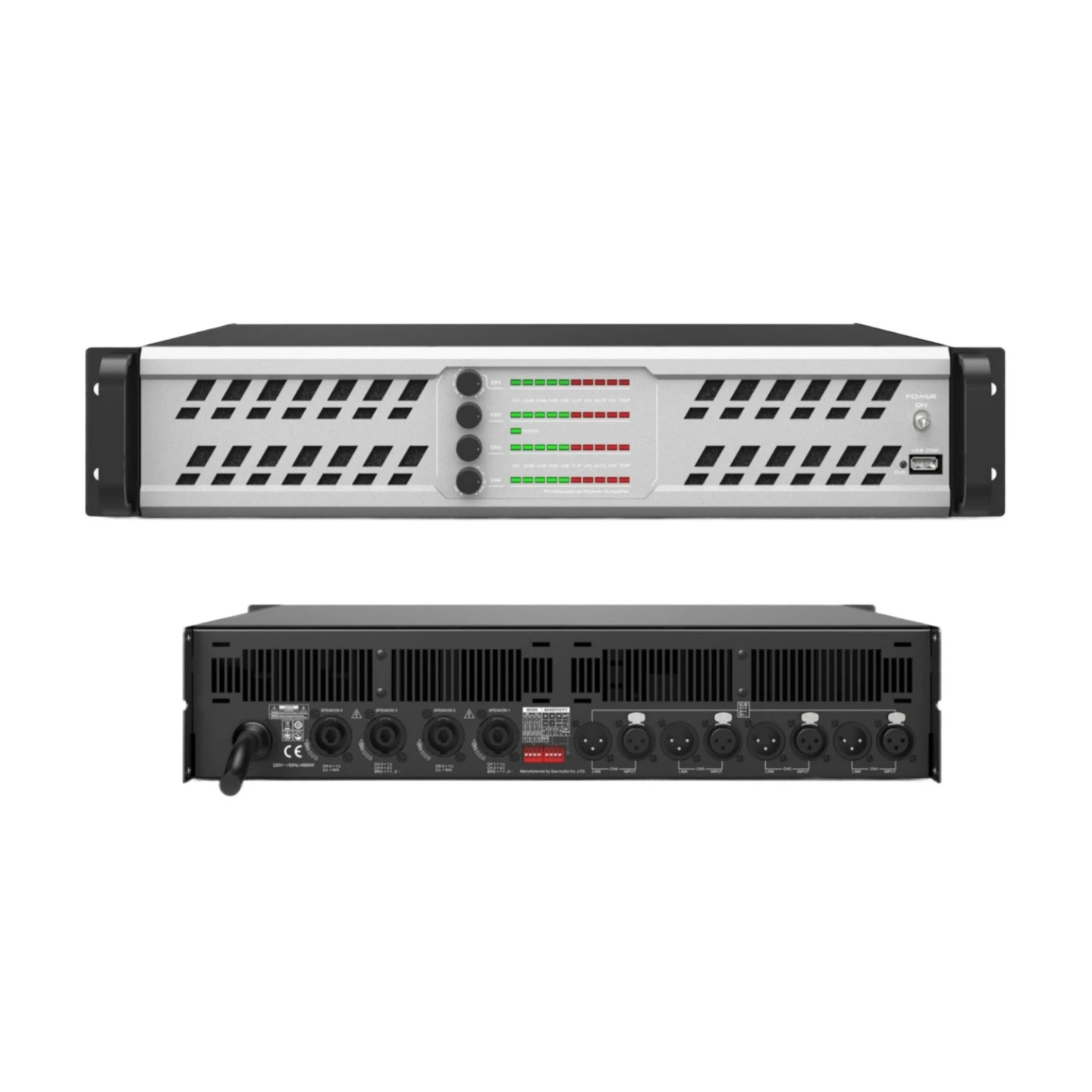 

M13.4 4-channel power amplifier, stage professional rear stage four-channel power amplifier