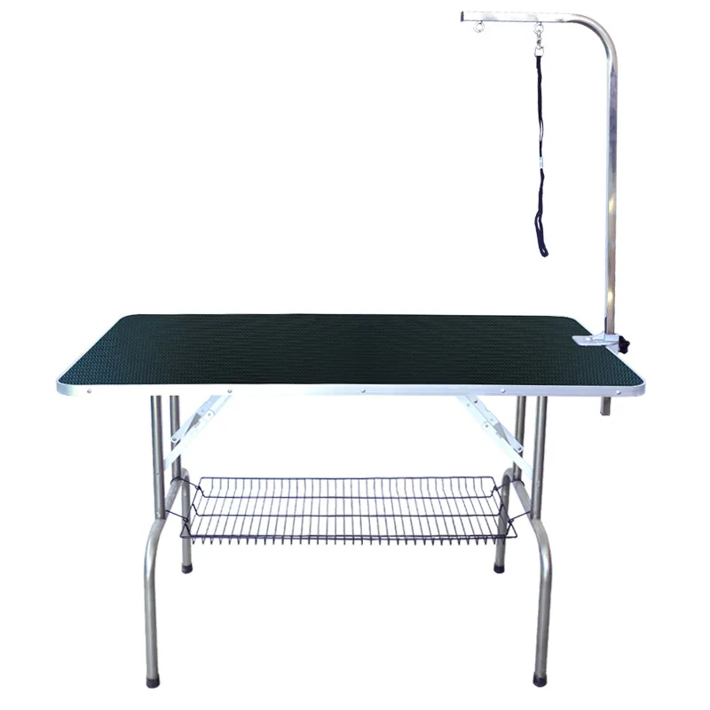 Adjustable Height Foldable Stainless Steel Pet Grooming Table For Dogs Small Animals