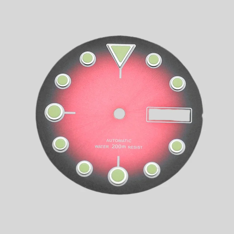 

Watch Dial 28.5 mm DialSuitableFor HN35 NH36 MovementsComPatible With SKX007 Turtle Tank-Style Dial Emit Green l