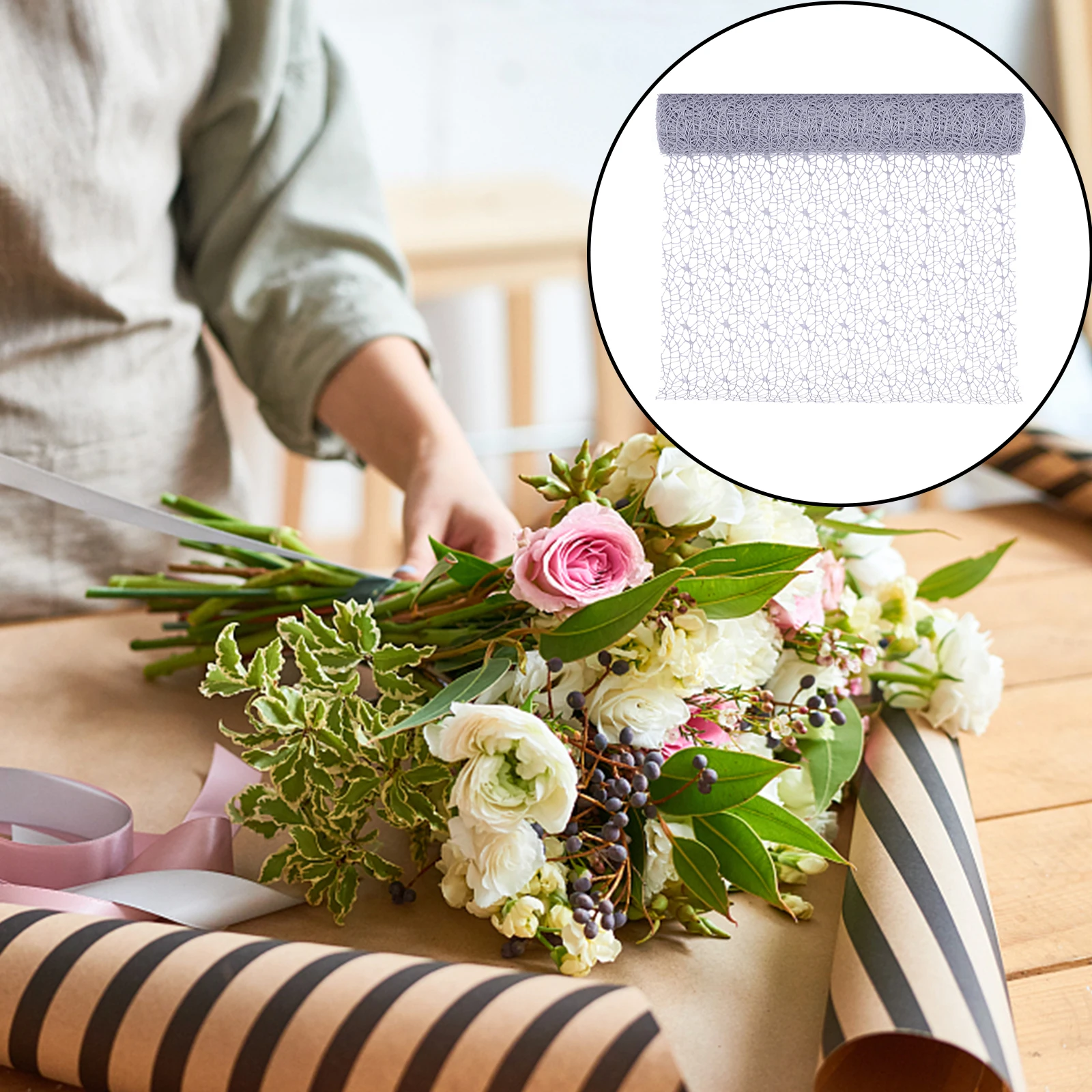 

Flower Packaging Net Wrapping Material Gauze DIY Supplies Decorative Mesh Premium Quality Birthday Baby Shower Wedding Bouquet