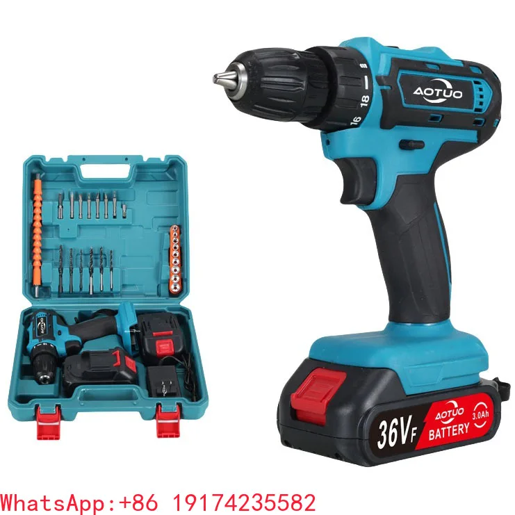 

New 36V Rechargeable Battery Power Screw Drivers Portable Cordless Drill Set Home Multifunctional Electric Screwdriver Kits