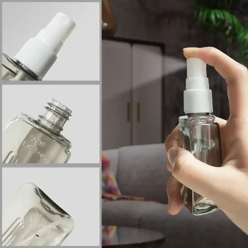 4 in 1 Leak Proof Containers for TSA Approved Toiletries Leak-Proof Refillable Plastic Bottles Airplane Accessories Kit