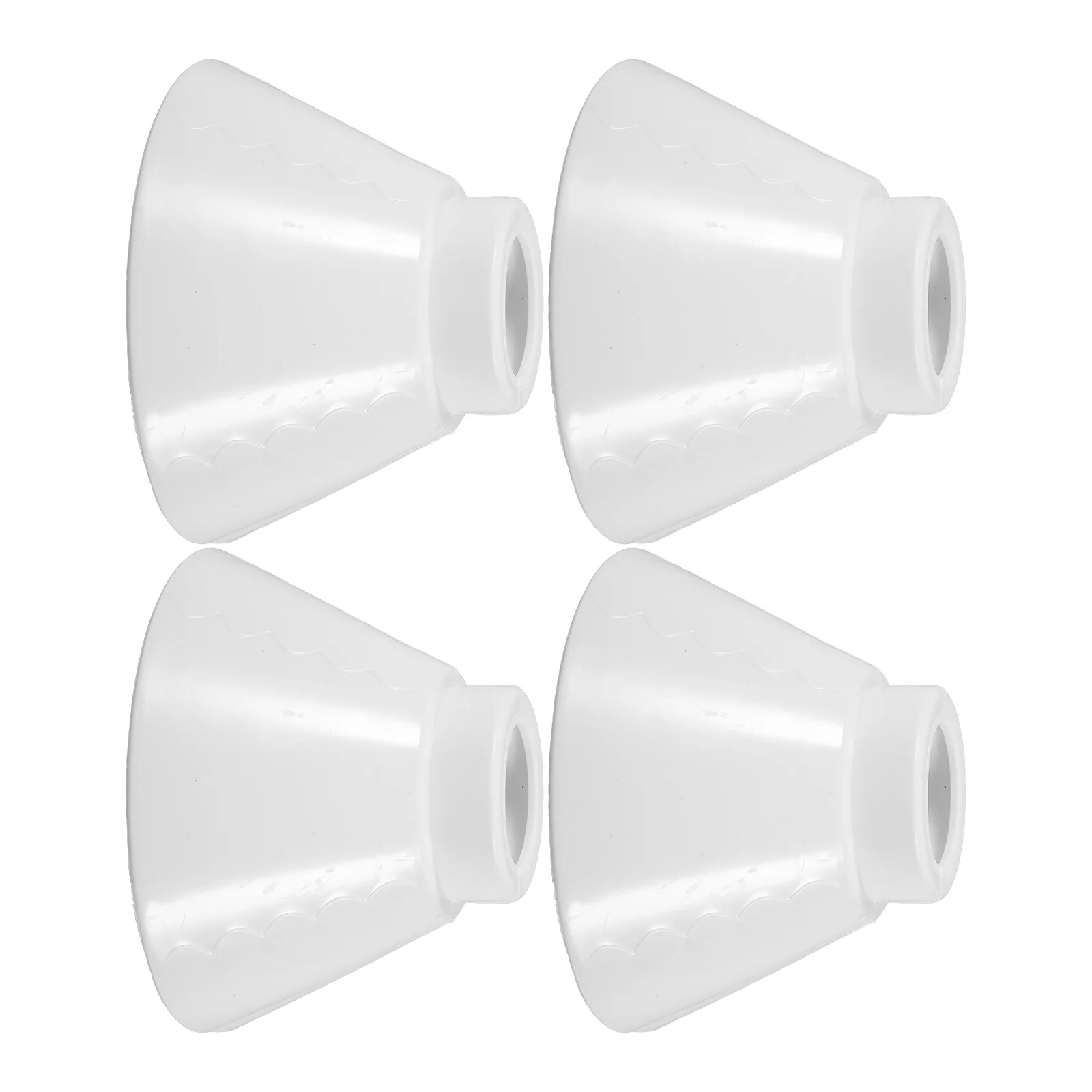 

4 Sets Cage Cover Cover White Replacement Home Light Ceiling Light Covers Replacements Bulb Covers For Bare Bulb Pendant Shades