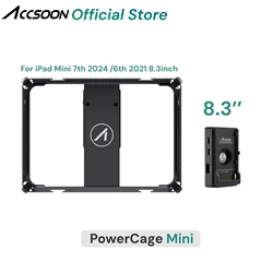 Accsoon PowerCage Mini for Ipad Mini 6/7 A17pro Cage with NP-F Battery Charging CEPC-05 1/4