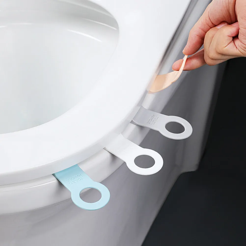 4Pairs Toilet Seat Lifters Premium Durable Soft Material Creative Toilet Cover Lifters Home Hotel Practical Bathroom Accessories