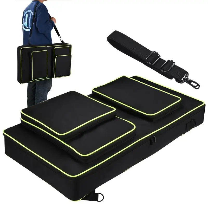 

Portable DJ Turntables Controller waterproof storage bag with 3 large side pockets for Pioneer DDJ-FLX10 / DDJ-1000SRT / DDJ-100