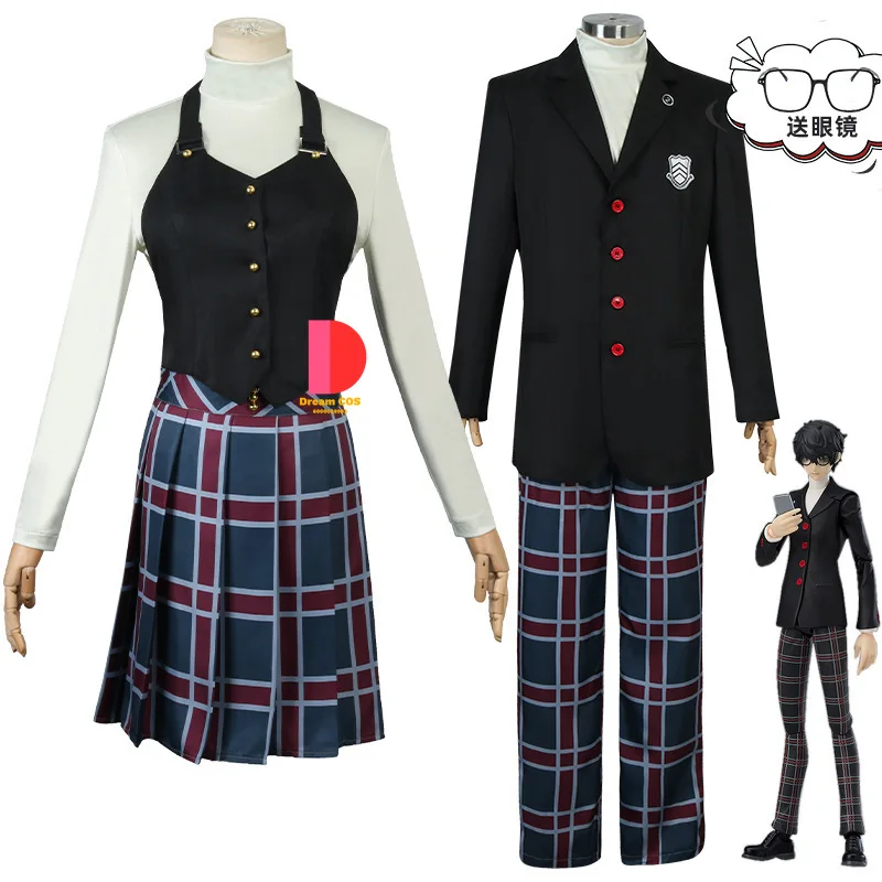 

Game Persona 5 Amamiya Ren Kasumi Yoshizawa Cosplay Handmade School Uniform Unisex Halloween Exclusive Design Party Essential