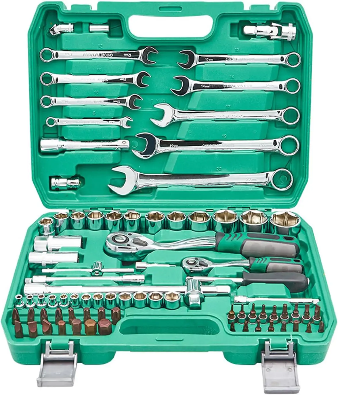 

Socket Ratchet Wrench Set with Bit Socket Set, 72 Tooth Ratchet Wrench Handle Hand Tools Electric Car Conversion Kit