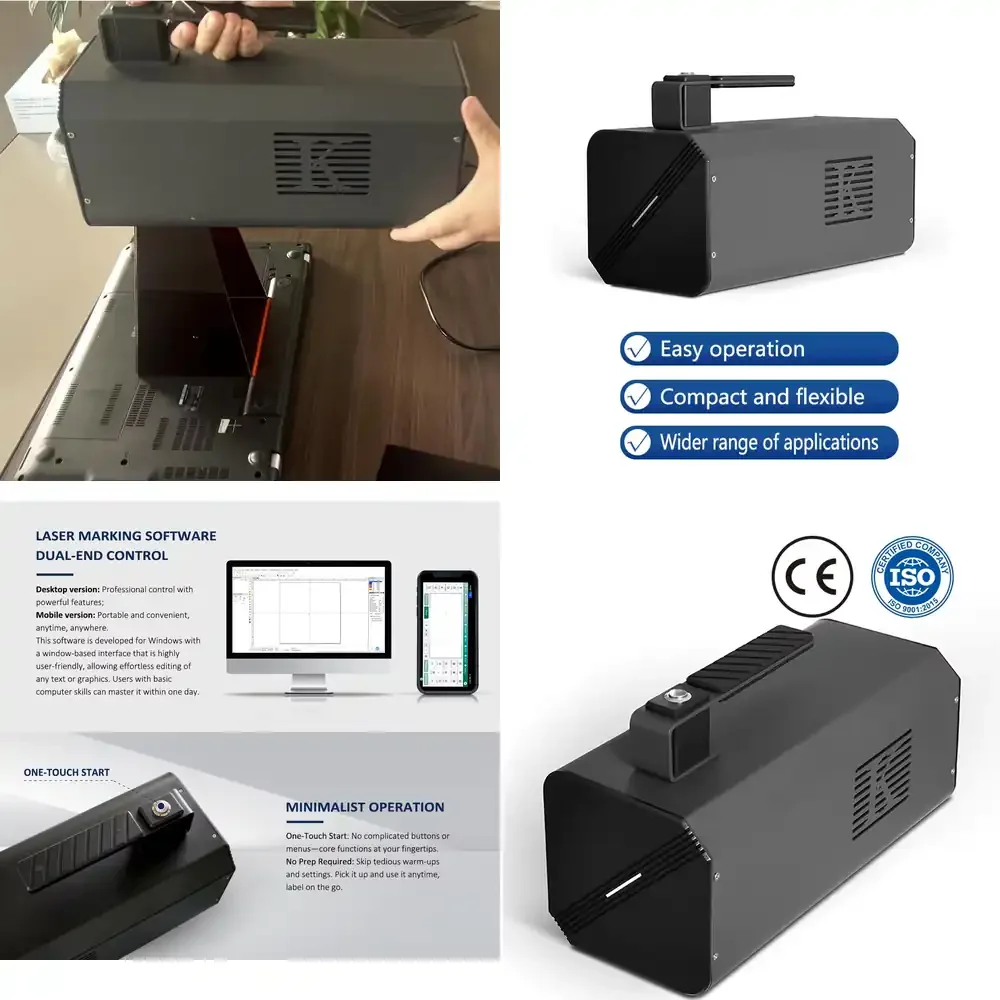 

Industrial Standard All-in-one Type 20W High-Accuracy Fiber Handheld Desktop Engraving Machine DXF/PLT/BMP ISO/CE