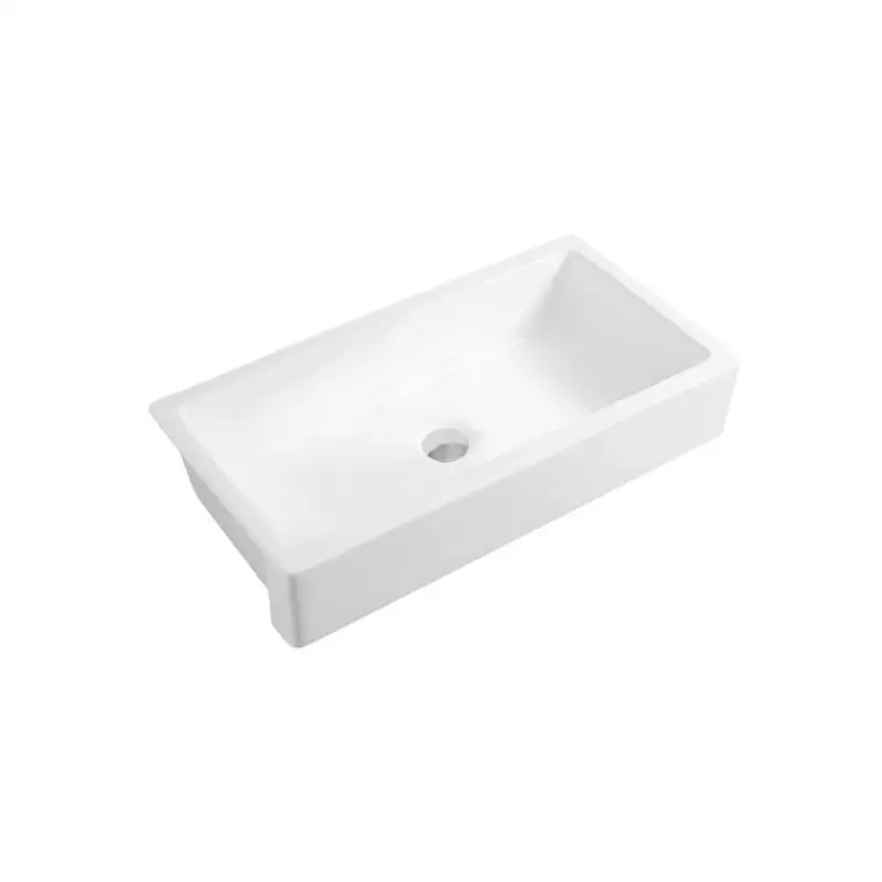

36" Wide White Ceramic Farmhouse Apron Front Kitchen Sink