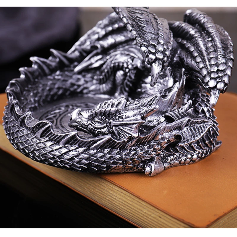 New Tago Dragon Shaped European Household Ashtray Mysterious Retro Magnificent Epic Legend Ice and Fire Multifunctional Fashion