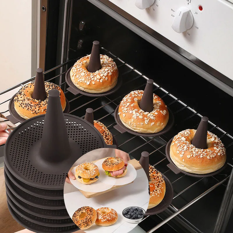 

6-piece Donut Silicone Mold Set Food Grade Silicone Cake Mousse Pudding Baking Mold-30℃~230℃