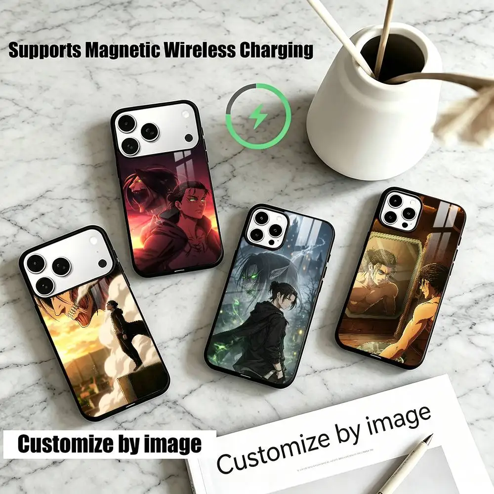 Anmie Eren Y-Yeagers  Phone Case For iPhone18,17,16,15,14,13Plus,Pro Compatible with magnetic wireless charging
