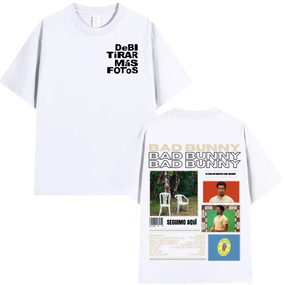 Bad Bunny 2025 DTMF Print T-Shirt Men Women Casual Cotton