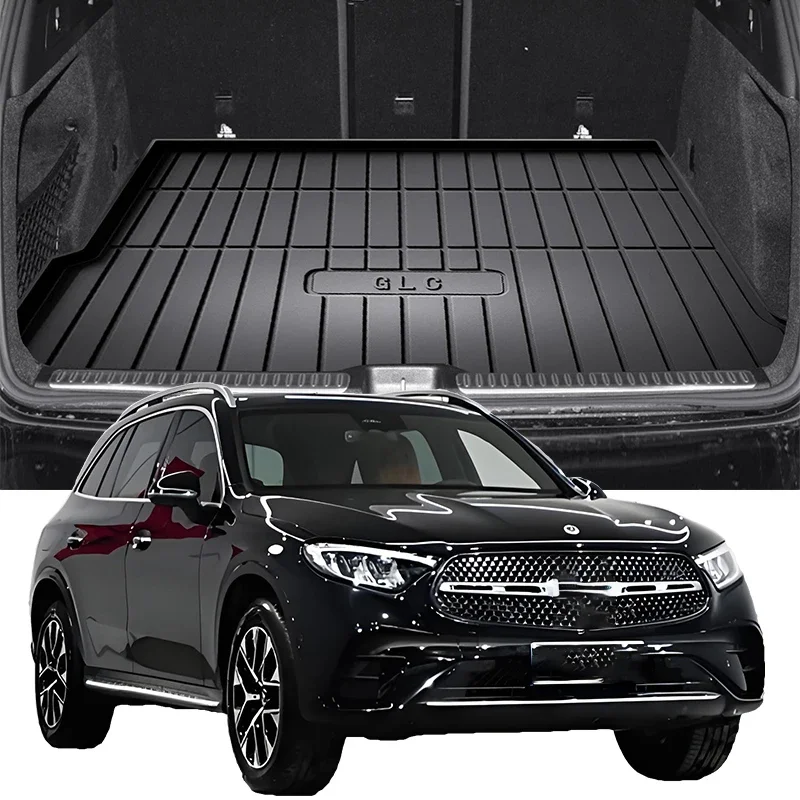 For Benz GLC 260L 300L 2016-2024 2017 Cargo Liner All-Weather TPE Non-slip Trunk Mats Waterproof Boot Tray Trunk Carpet