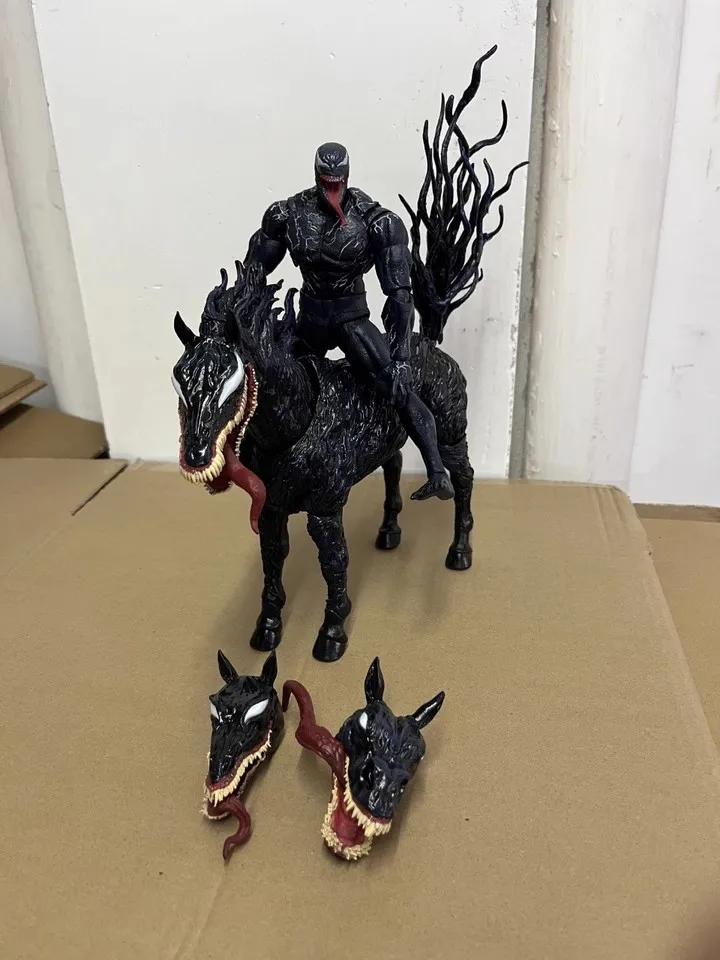 Action Figures Marvel Venom 3 Last Dance Shf Venom War Horse Body Horse Peace Elite Ornament Model Doll Toys Xmas Gifts For Kids