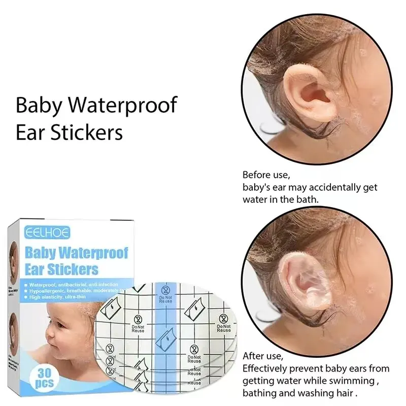 Baby Waterproof Ear Stickers Swimming Infant Disposable Nursing Ear Patch for Children Holiday Present Health Care