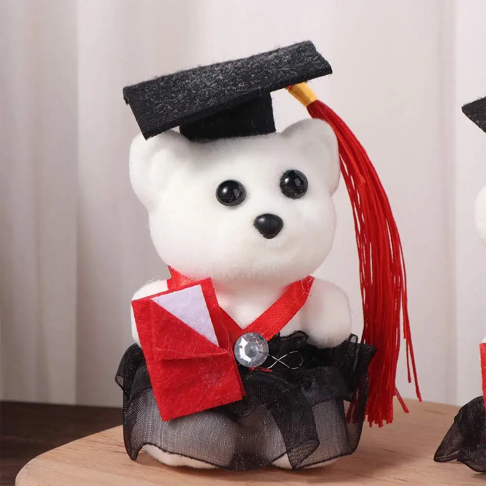 

10 pcs/set Graduation Season Graduation Bear Doll Bouquet Celebrate Party Foam Bear Mini Bear Flower Bouquet Soft Pendant