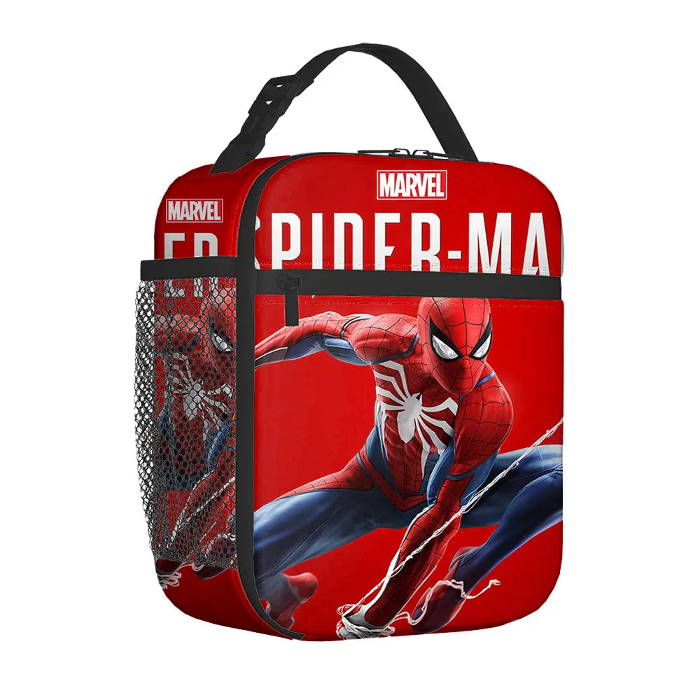 Marvel Spider Man Torba na lunch dla dzieci Izolowana przenośna lodówka termiczna Spider-Man Pudełko na drugie śniadanie Piknik szkolny Torby na