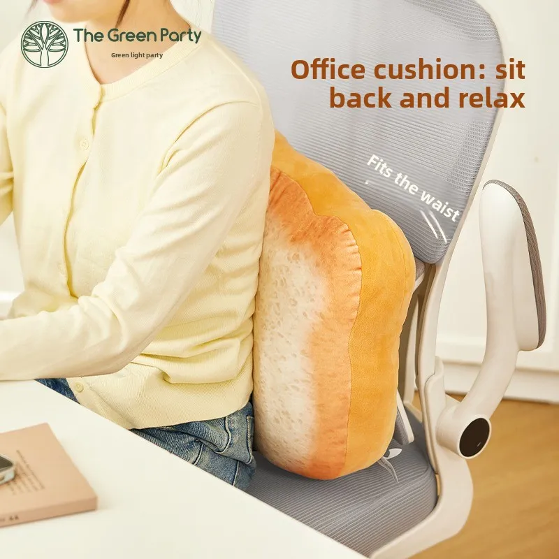 Toast bread throw pillow birthday gift pillow sofa cushion cute doll bed backrest