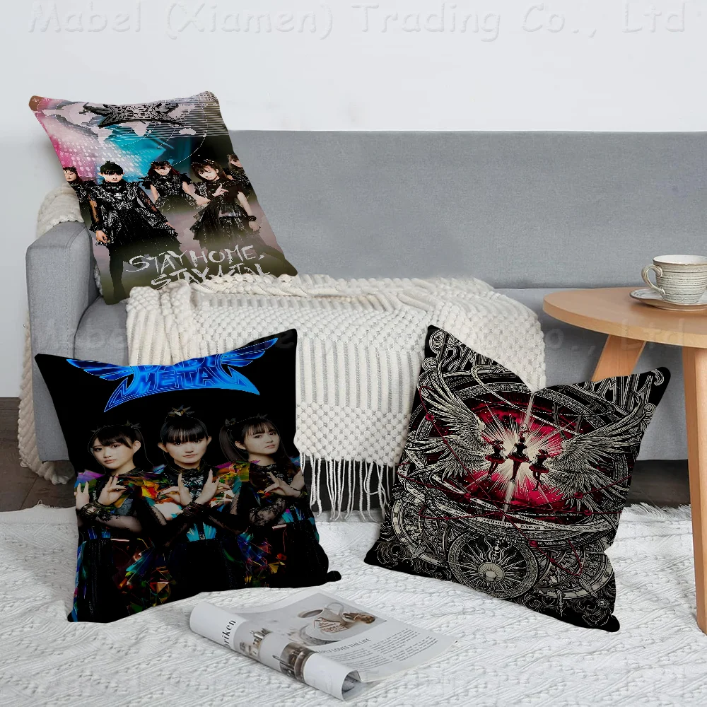 Babymetal Office Cushion Pillowcase Car Cushion Cover45X45CM Lumbar Pillowcase Sofa Pillowcover