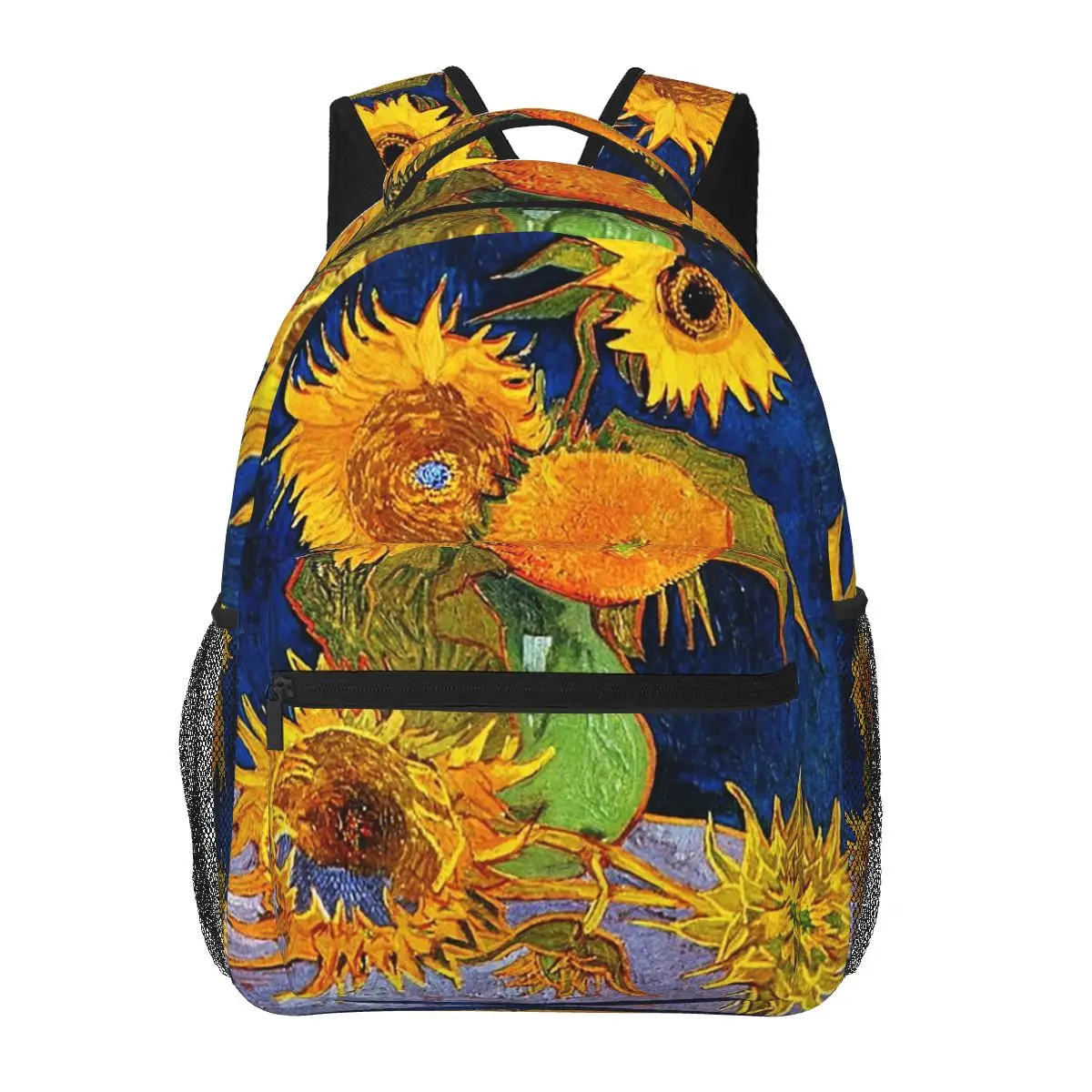 

Vincent Van Gogh's Still Life - "Vase With Five Sunflowers" Backpacks Boys Girls Bookbag School Bags Kids Rucksack Shoulder Bag