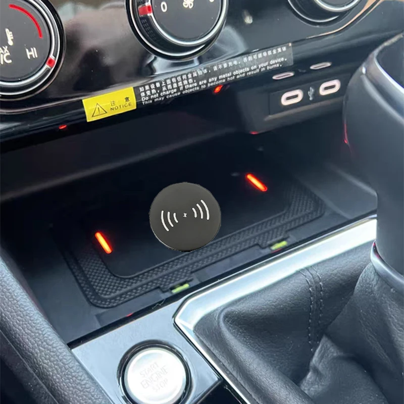 For Volkswagen Jetta MK7 R+T-ROC T-C-CROSS Teramont Phideon Car wireless charger phone charger
