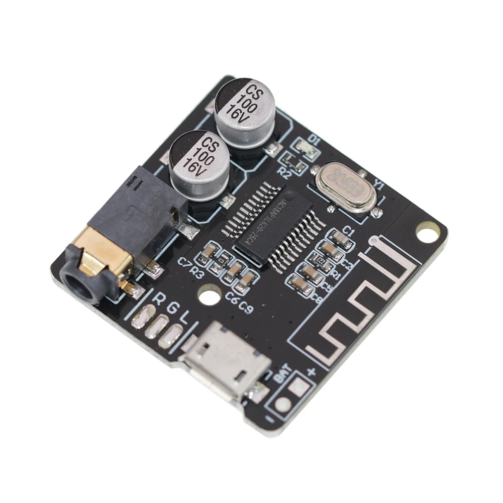 Bluetooth-compatible 5.0 Decoder Support MICRO USB Wireless Stereo Module Dual Channel Car Stereo Music Amplifier Module for DIY