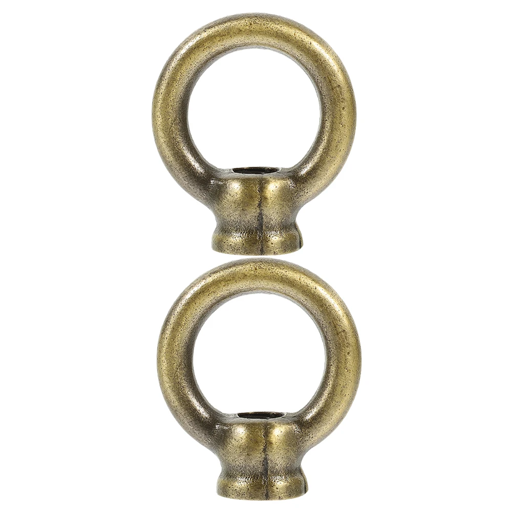

2Pcs Lamp Finials Metal Lampshade Holder for Desk Floor Lamps Modern Solid Harp Knob Cap Hook Room Accessories