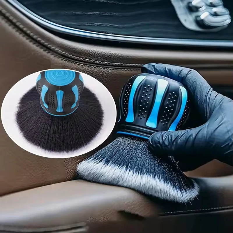 Auto-Detailing-Bürsten mit Aufbewahrungsständer, weiche Borsten, Auto-Innenraum-Staubreiniger, Auto-Detail-Bürste, Reinigungswerkzeug – Detail 5