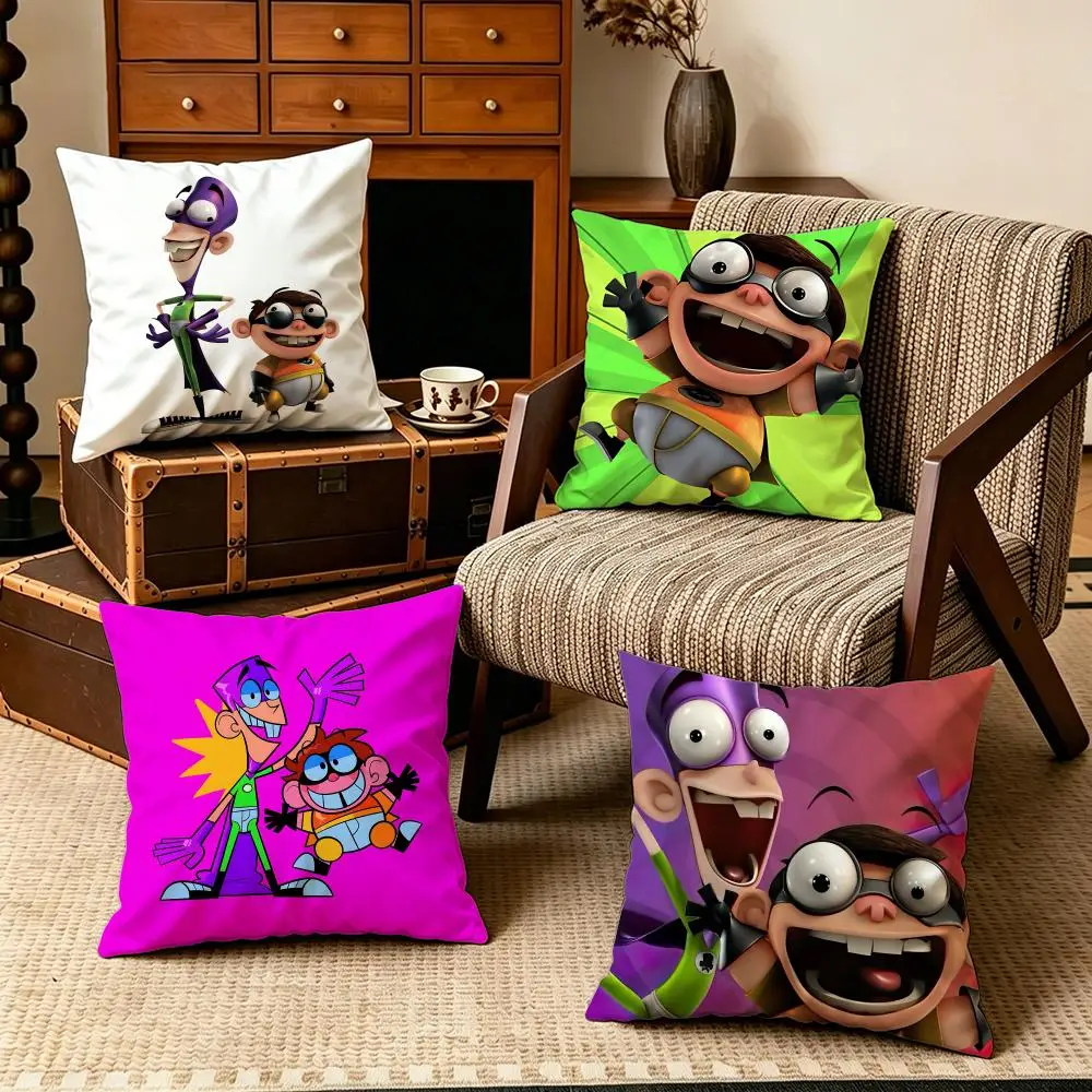 IP-Fanboy & Chum ChumS Cushion Cover Soft Velvet Cushion Cover Set 4Pcs 50x50 45x45 Zipper Pillowcase for Home Decor