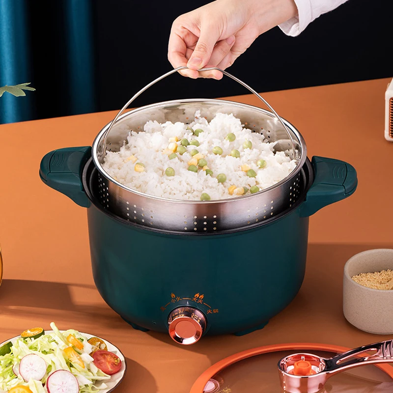 Micro Pressure Electric Pot Low Sugar Rice Cooker Multifunction Stew Soup Noodle Porridge Hot Pot Cooker Non-stick Frying Pan