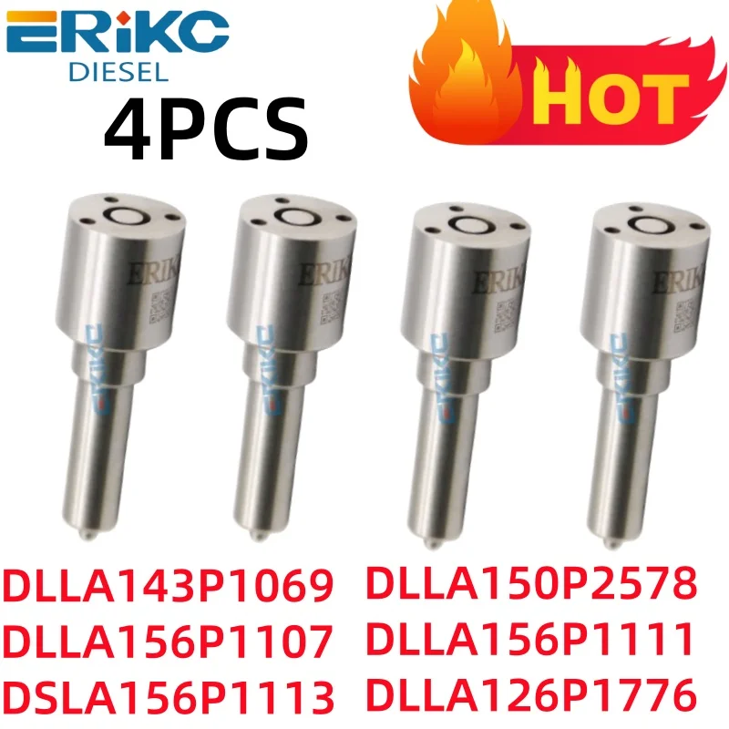

4pcs DLLA143P1069 DLLA156P1107 DSLA156P1113 Common Rail Injector Nozzle Sprayer DLLA150P2578 DLLA156P1111 DLLA126P1776