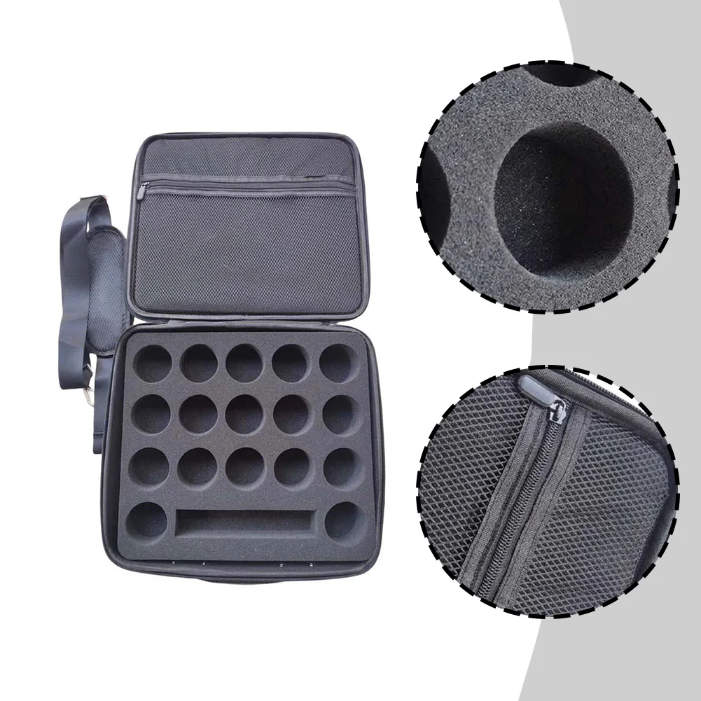 Convenient Travel Pool Bag Approx. 35*35*8cm 13.8*13.8*3.2 Inches Pool Ball Holder Separate Grid Design Sturdy Outer Shell