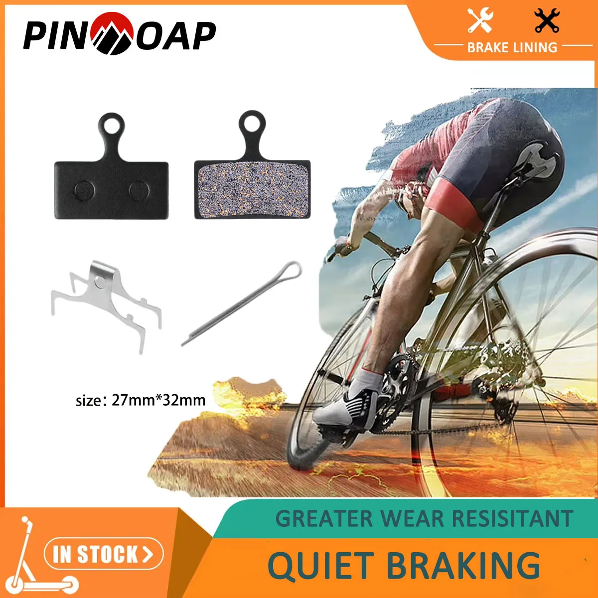 1 Paar MTB-Fahrrad Halbmetallharz Scheibenbremsbeläge passend für Shimano Br M615 666 985 Fahrrad Radfahren Zubehör Teile Bremsbelag