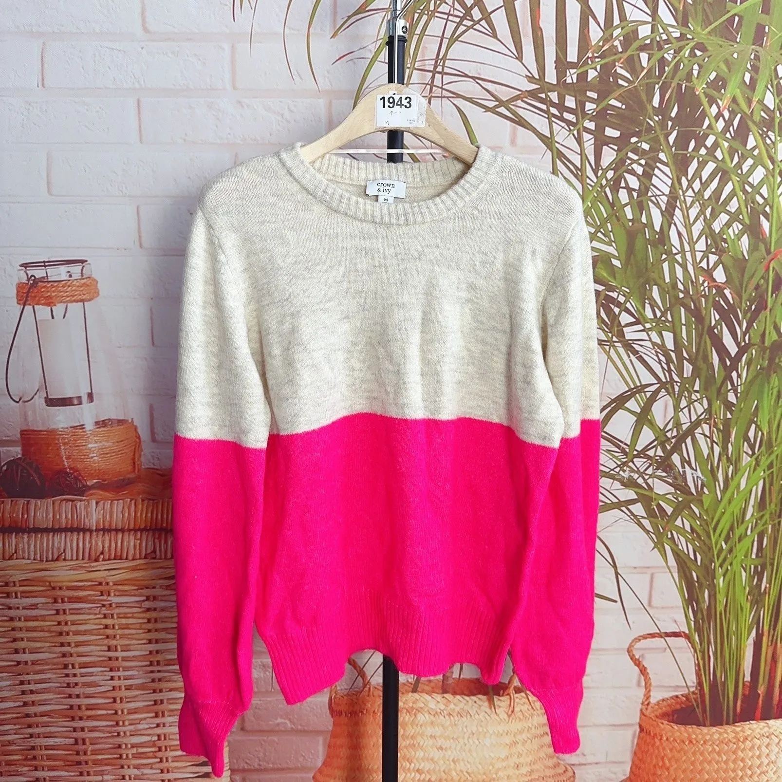 

Женский модный круглый вязаный свитер Ne Long Sve, свободный утягивающий лоскутный свитер, осенний новый удобный теплый термобелье