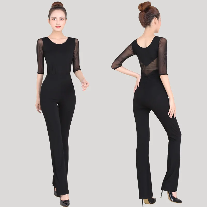 Body training clothing, women's jumpsuit, hidden buckle instructor, etiquette walking show clothing, elegant demeanor, modal dan