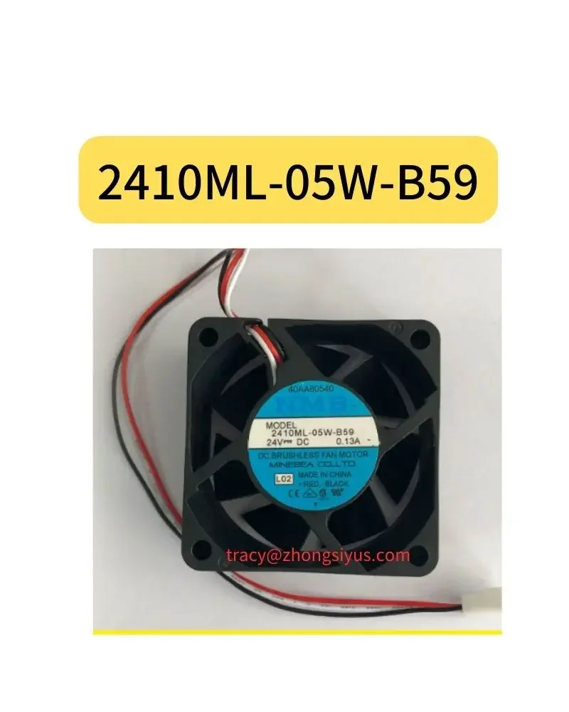 New 2410ML-05W-B59 24V 0.13A high speed dedicated spindle 3-wire fan