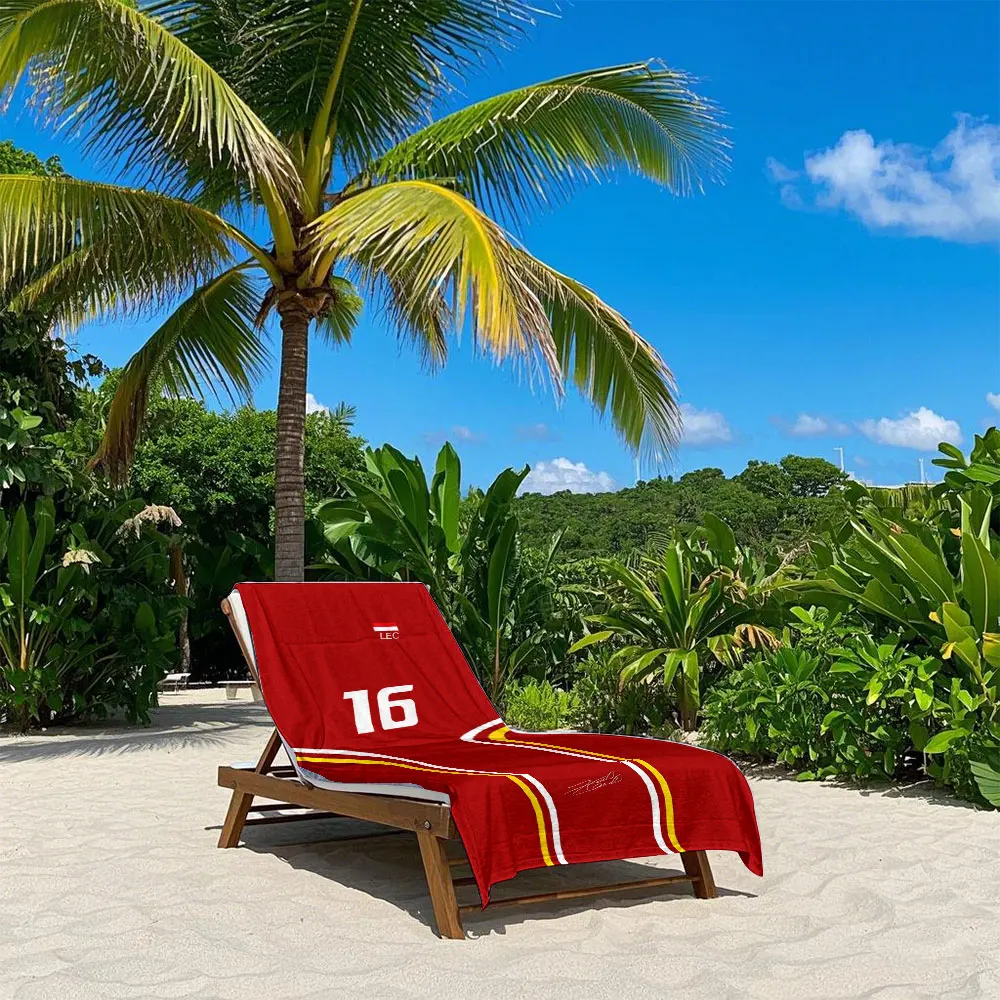 F1 C-Charles L-Leclerc Quick Drying Bath Towel Microfiber beach towel light weight swimming camping yoga beach out view 5