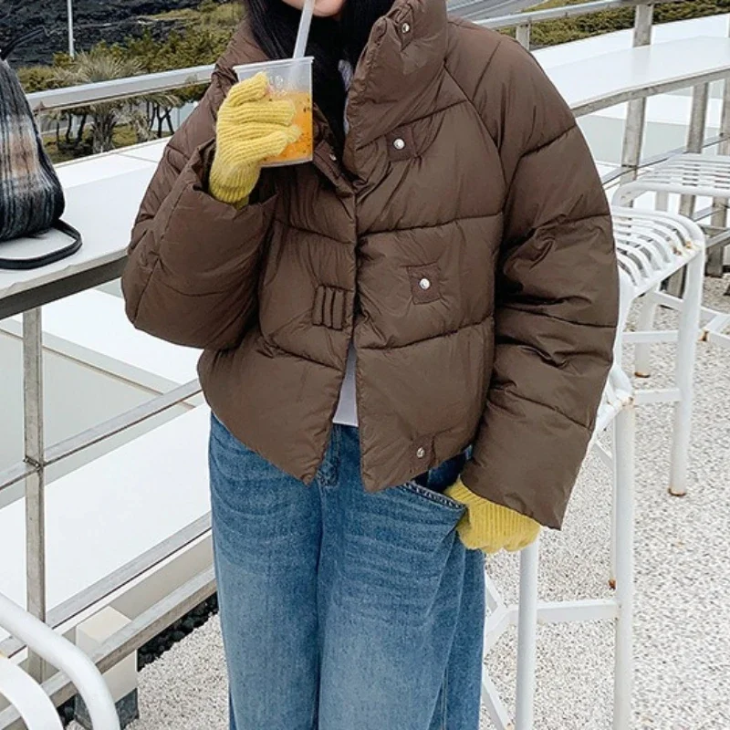 

2025 Winter Clothing Women's Cotton-padded Clothing Fashion Small Short Cotton-padded Clothing Padded Jacket Thickened Jacket