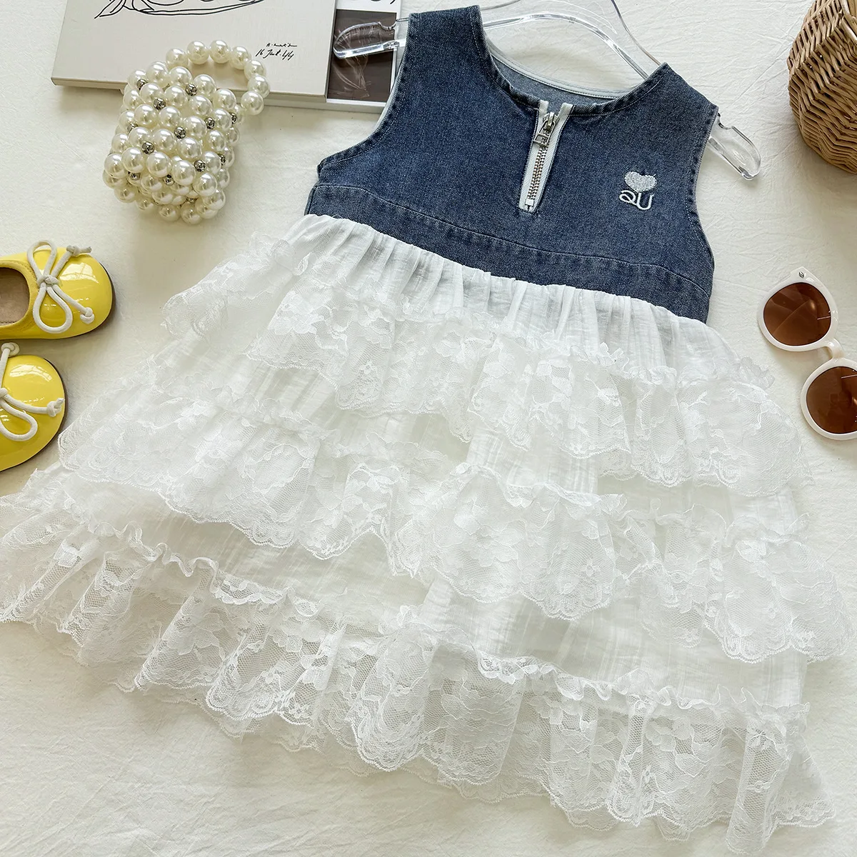 Girls Dresses Summer 2026 Children Sleeveless Vest Dress For Baby Princess Clothes Kids Birthday Party Costume Outfits Teenagers