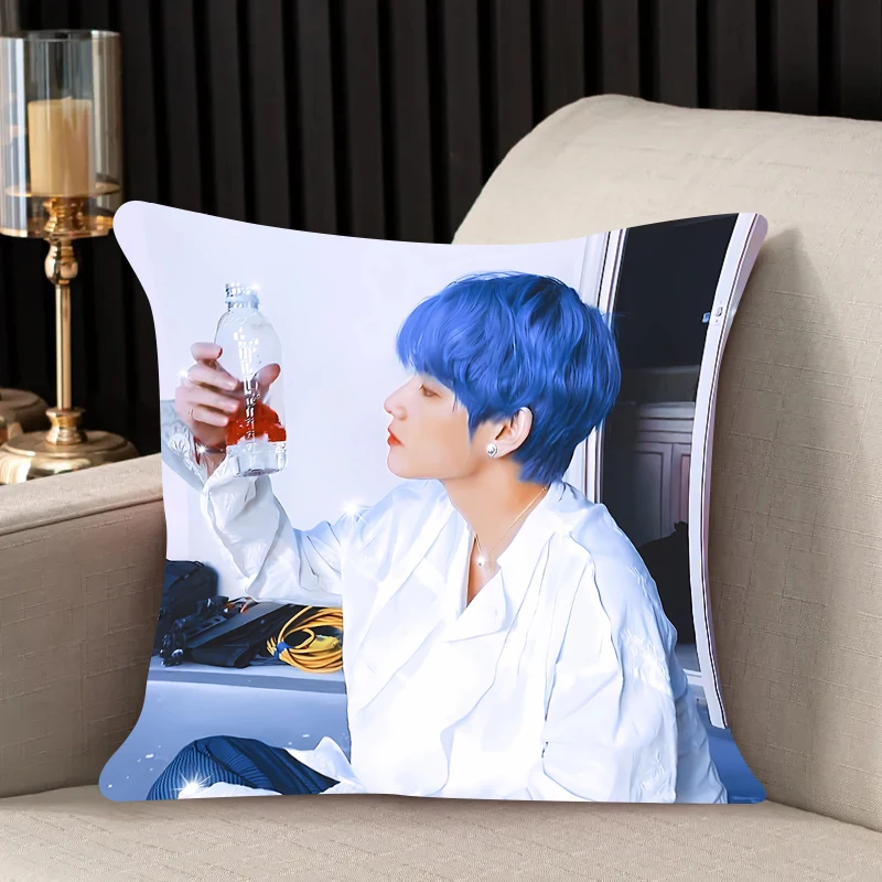 Juste de coussin K-Kim TaeHyungs, taie d'oreiller, chambre, bureau, café, voiture, Dakimakura, cadeau de mode