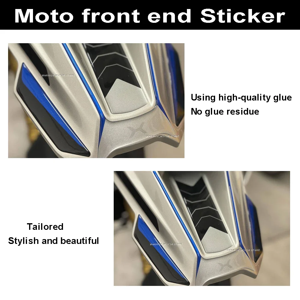 3D Epoxy Resin Sticker Waterproof Scratch-Resistant Motorcycle Front Beak Flower Protective Sticker for Voge Valico 900DSX 2024