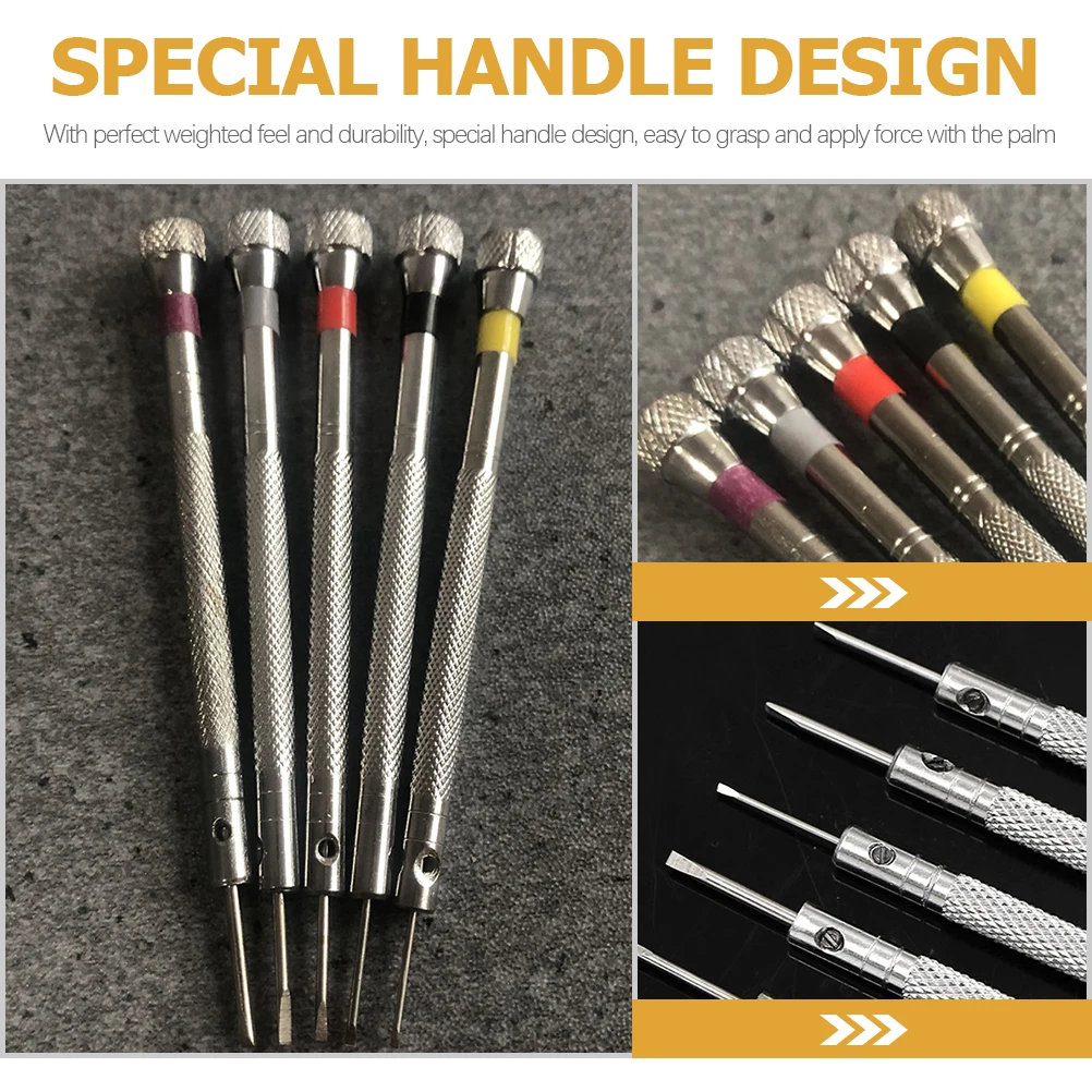

8 Sets Cross Screwdriver Tools Flat head Hand Repair Small Steel Durable Anti slip Handle Multipurpose Compact Safe