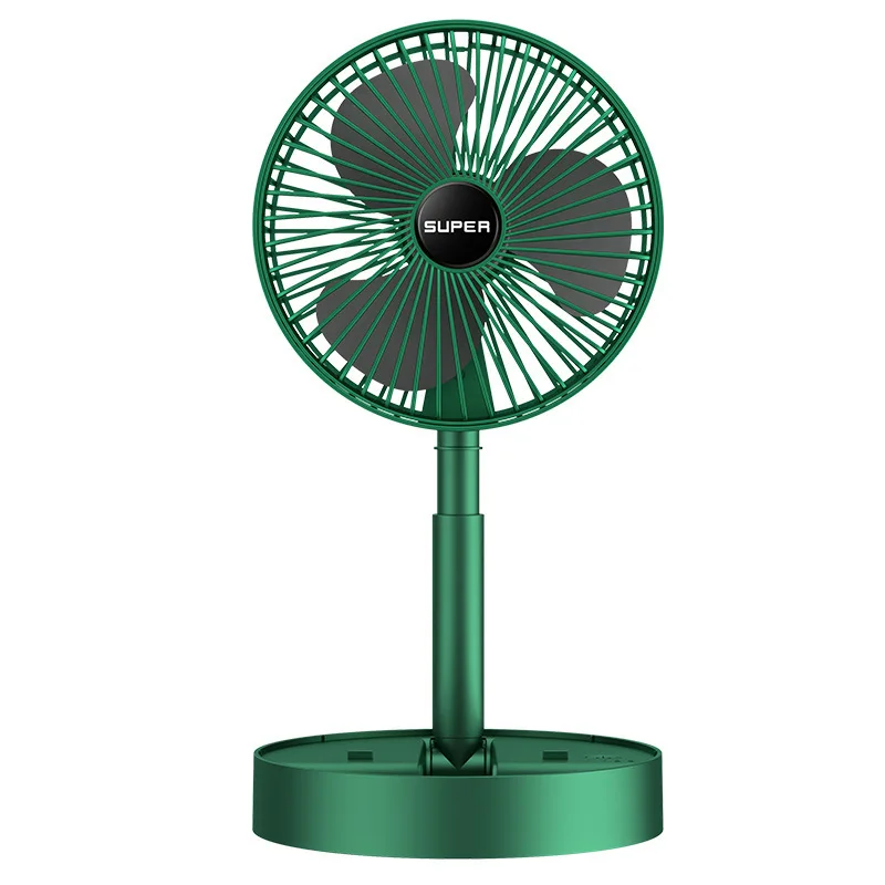 Portable Mini Fan USB Charging Foldable Extendable Rechargeable Vertical Fan Floor Office Dormitory Desktop Accessories
